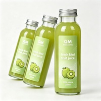 Gratis monster 150ml 250ml 300ml 350ml 400ml 500ml heldere rechte cilindrische glazen drankenfles voor fruitsap