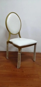 P Moderne Haut de Gamme Hôtel Restaurant Empilable Banquet Chaise en Métal OEM Chaise de Salle à Manger avec Coussin Fixe pour Banquet et Fête - Product Image 3