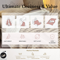 Couverture en polaire sherpa à rayures, douce et hypoallergénique, en fausse fourrure de lapin, anti-boulochage, teinture réactive, logo personnalisé, commande en gros