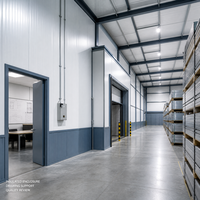 Entrepôt frigorifique préfabriqué en structure métallique Centre logistique réfrigéré Bâtiment industriel isolé