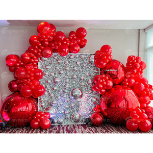Red gương bóng <span class=keywords><strong>Inflatable</strong></span> lớn bóng bóng Sphere cho Đảng trang trí <span class=keywords><strong>Inflatable</strong></span> gương bóng - Product Image 2