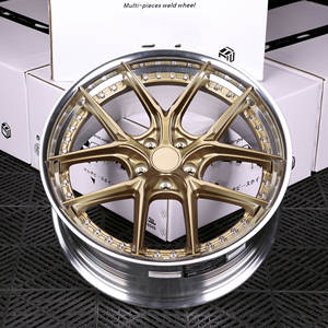 Ruedas Forjadas de Dos Piezas RCSR en Color Personalizado, Aleación 6061-T6, <span class=keywords><strong>PCD</strong></span> 5x130 para <span class=keywords><strong>Porsche</strong></span> <span class=keywords><strong>Macan</strong></span> - Product Image 3