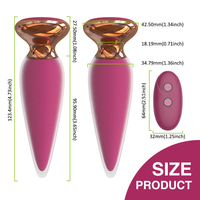 Vibrateur anal sans fil étanche avec télécommande, masseur de prostate, plug, jouet sexuel pour hommes et femmes, vente en gros
