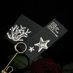 20 feuilles par paquet de papier design Poésie cachée dans <span class=keywords><strong>la</strong></span> <span class=keywords><strong>nuit</strong></span> Série Papier design vintage estampillé feuille sombre - Product Image 4