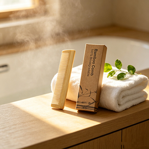 Peigne en bambou jetable écologique, biodégradable, pour hôtel - Product Image 6
