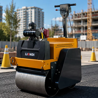 Compacteur routier 1 tonne, 2 tonnes, 3 tonnes, mini-compacteur vibrant à tambour simple ou double pour le compactage de l'asphalte et du sol