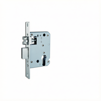Serrure de porte de chambre, universelle pour usage domestique, portes en bois intérieures, portes de chambre, avec poignée, silencieuse, entièrement en acier inoxydable
