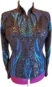 Chaqueta de rodeo estilo vaquera del oeste para equitación, carreras de barriles y competición ecuestre - Product Image 2