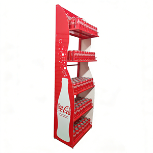 Exhibidor Metálico de Bebidas de 5 Niveles, Resistente y Personalizado, para Almacenamiento de Refrescos en Supermercados y Tiendas Minoristas - Product Image 2