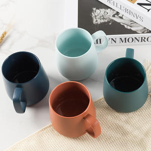 Estilo Nórdico Personalização Sublimação Logotipo Simples Colorido Fosco Cor Sólida Café Porcelana Cerâmica Caneca Copo - Product Image 4