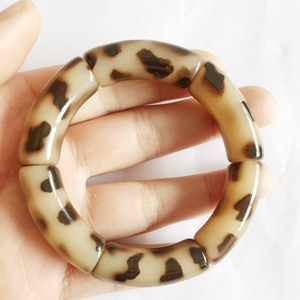 <span class=keywords><strong>Bracelet</strong></span> élastique imprimé animal en tube de gelée tortue de 8 mm, sans métal, tendance - Product Image 4