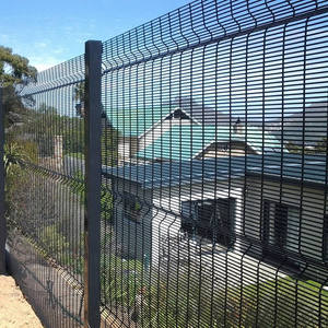 Clôture en treillis métallique haute sécurité, anti-escalade, 358, revêtement poudré, facile à assembler, clôture <span class=keywords><strong>de</strong></span> sécurité pour la maison, prix au mètre - Product Image 3