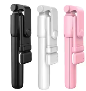 Hot Selfie Stick Wireless BT Foldable <b>Mini</b> Tripod with Fill Light Shutter with Remote Control R1S Selfie Stick Tripod - Product Image 1