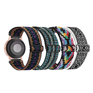 Correa de Nailon Elástica, Paquete de 4, 18 mm, Liberación Rápida, Compatible con Garmin, <span class=keywords><strong>Fossil</strong></span>, Amazfit, <span class=keywords><strong>para</strong></span> Relojes - Product Image 1