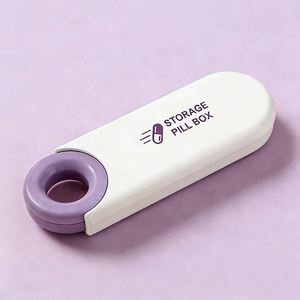 Nouvelle Trousse de Voyage à Capsules Anti-Enfant, Capacité 7 Jours, Boîte Mini en Plastique Multicolore à Couvercle Rabattable, Vente Chaude - Product Image 3