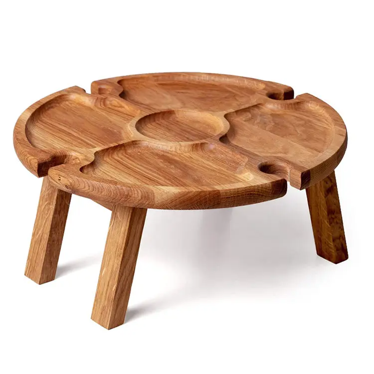 Newell Klapp Holz Kinder möbel Set Cabrio Bank Runde Outdoor Picknick tisch Zum Verkauf