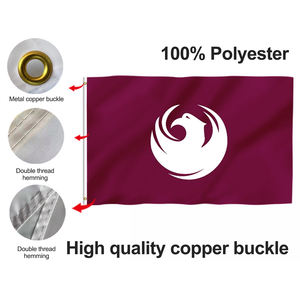 Bandera de <span class=keywords><strong>Fénix</strong></span> personalizada para exteriores, producto promocional, 48h, entrega rápida, duradero, 3x5 pies, 100% poliéster, Impresión de cualquier logotipo - Product Image 4