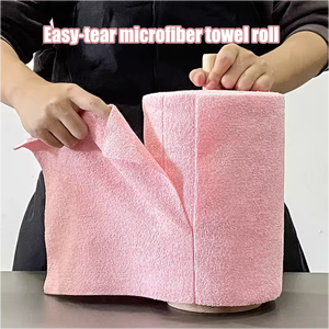 Asciugamano in <span class=keywords><strong>Microfibra</strong></span> Ecologico <span class=keywords><strong>Antibatterico</strong></span>, Rotolo Strappabile, Riutilizzabile e Assorbente per Pulizie - Product Image 1