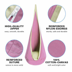 Asiento de vaina para uso interior y exterior 100% algodón hamaca infantil silla columpio para niños - Product Image 3