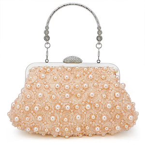 High Quality Luxury Classic <b>Wedding</b> Pearl Evening Bags With Chain Waist Ladies <b>Clutch</b> Party Hand Cosmetic Bag - Product Image 1