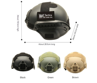 Casque de moto tactique réglable personnalisable en plastique ABS avec protection des oreilles pour la chasse en plein air, le tir et l'utilisation à vélo
