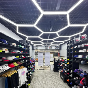 Di alta qualità esagonale Garage soffitto LED luce di personalizzazione supporto auto officina barbiere negozio soffitto LED luce esagonale - Product Image 2