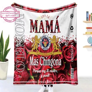 El más nuevo diseño personalizado Querida mamá manta mamá <span class=keywords><strong>chingona</strong></span> manta para regalo - Product Image 2