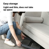Échelle pliante télescopique intérieure portable moderne à chevrons Escalier d'ingénierie domestique multifonctionnel épaissi