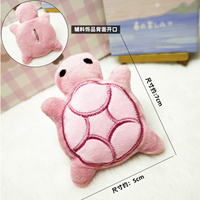 Anoeo Porte-clés mignon en forme de tortue, jouets en peluche, tortues de dessin animé, poupées douces, animaux écologiques, petit pendentif, ornements de sac, décoration