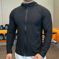 Veste de course pour homme, impression personnalisée, vêtements streetwear, veste à capuche zippée, veste de sport, veste de fitness, chemisier de gym