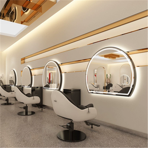 Espejo de Pared Redondo con Pantalla Táctil Inteligente, Moderno y Elegante, Espejo de Salón con LED para Peluquería - Product Image 5