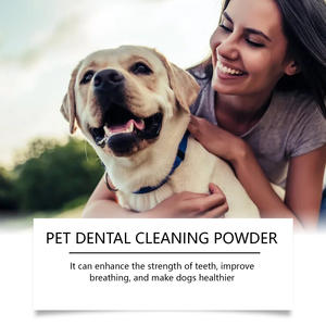 Poudre nettoyante pour dents <span class=keywords><strong>de</strong></span> chien : Nettoie en douceur la <span class=keywords><strong>plaque</strong></span> dentaire et les taches, élimine les résidus et renforce la solidité des dents - Product Image 4