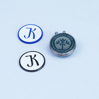 Marqueur de balle de golf en émail personnalisé de haute qualité Logo en relief Matériau en fer et en alliage de zinc durable Style sportif