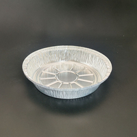 Barquette de service jetable ronde en aluminium de qualité supérieure pour barbecue, buffet, dîner et restauration