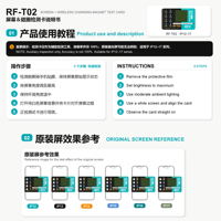 Écran OLED RF4 RF-T02 pour outil de réparation de téléphone portable compatible 12-17, détecteur d'authenticité de carte à anneau magnétique