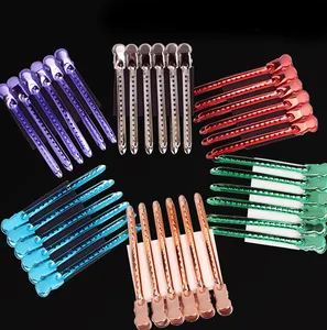 Juejiang Alligator Hair Clips Metal Stainless Steel Alligator Steel Hair Clip For Hair Professional Style