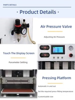 Machine de laminage automatique sous vide pour film OCA, laminateur de verre LCD, équipement de réparation d'écran pour la remise à neuf de téléphones