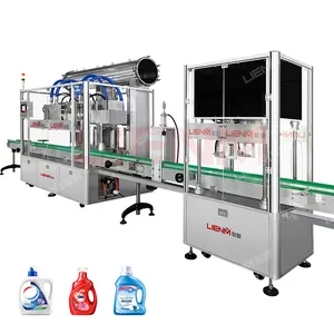 Automation Filling Machine Liquid 100-1000ml Liquid Soap Laundry Detergent 4 Heads Smart Follow Liquid Filling Capping Machine