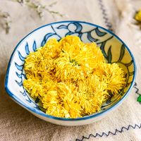 Krisan Tao Kering Pilihan Premium, Krisan Kuning Bulat Alami untuk Bahan Baku Teh Bunga & Minuman