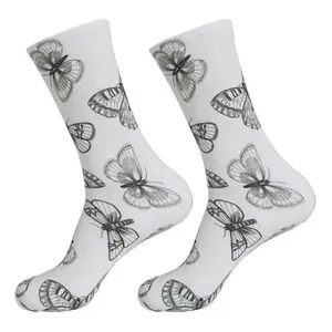 Customizable Men's High Crew Cut Sports Socks 3D Digital Printing And Sublimation Technique For Spring OEM Service Available