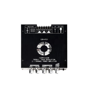Szm-HT21 modul penguat daya Digital 2.1 saluran, nada tinggi untuk <span class=keywords><strong>Bluetooth</strong></span> rumah mobil sistem Audio USB Subwoofer Super logam - Product Image 1