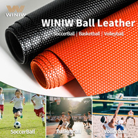 Cuir PU Rigide Métallique Écologique Imperméable et Antibactérien pour Ballons de Football et de Basketball, Résistant à l'Abrasion, 1.0-2.0mm