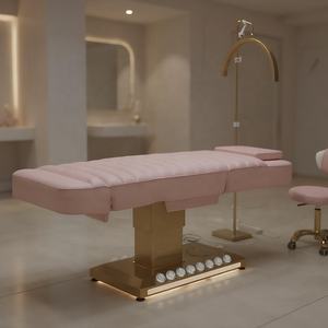Luxus <span class=keywords><strong>Massage</strong></span>-Hebetische Spa-Massageliege Wachsliege Kosmetikstühle Elektrischer Kosmetikerstuhl für Gesichtsbehandlungen Schönheit Elektrische Liege - Product Image 6