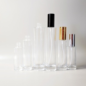 Wholesale High Quality 50ml Round Cylinder Screw Atomizer Refillable Empty <b>Glass</b> Perfume <b>Spray</b> <b>Bottle</b> With Gold Silver Black Top - Product Image 6