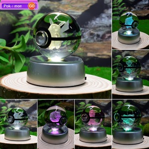 Bola de Cristal 3D de Pokémon Eevee, Diseño de Pareja Sol y Luna, con Gradiente de Color Automático y Luminoso, Superventas - Product Image 2