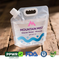 Sac à eau épaissi de qualité alimentaire 5L 10L Film en aluminium Sac à buse en aluminium résistant à la lumière 5L personnalisé