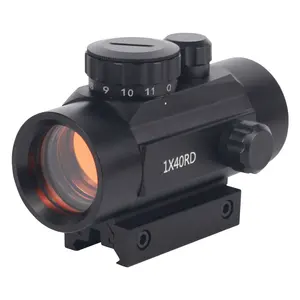 Lensa penglihatan merah kustom Dot 1x40 Aloi aluminium lensa dilapisi merah titik merah optik 11 Level cocok untuk berburu di luar