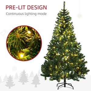 DB Offre Spéciale Sapin de Noël artificiel en sapin de Douglas de 6 pi de haut Réaliste 250 Blanc chaud LED Prelit Sapin de Noël - Product Image 4