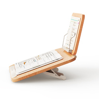 Table d'étude pour enfants en bois massif YD20 Pro avec logo personnalisé, support de lecture double couche et inclinaison d'écriture pour fournitures scolaires et vlog vidéo