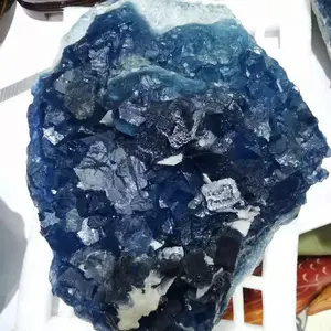 Wholesale Mineral Specimen Natural Raw Blue Purple Fluorite Ore Crystal Rough Stone For Home Decoration